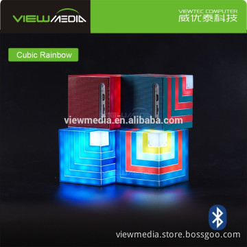 2016 Cubic Rainbow audio controlled vibrator Bluetooth Speaker
